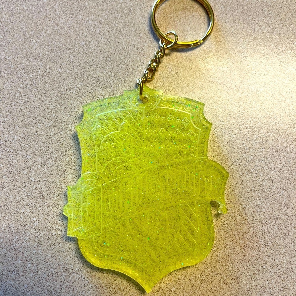 Handmade Hufflepuff House Keychain Harry Potter